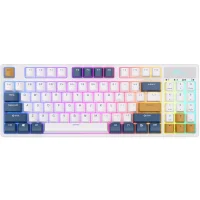 Клавиатура Royal Kludge RK89 RGB (белый, RK Lemon) фото 1